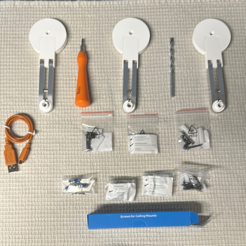 *NIB* Ring Camera Ceiling Mount Kit for Cameras with Tools and Accessories